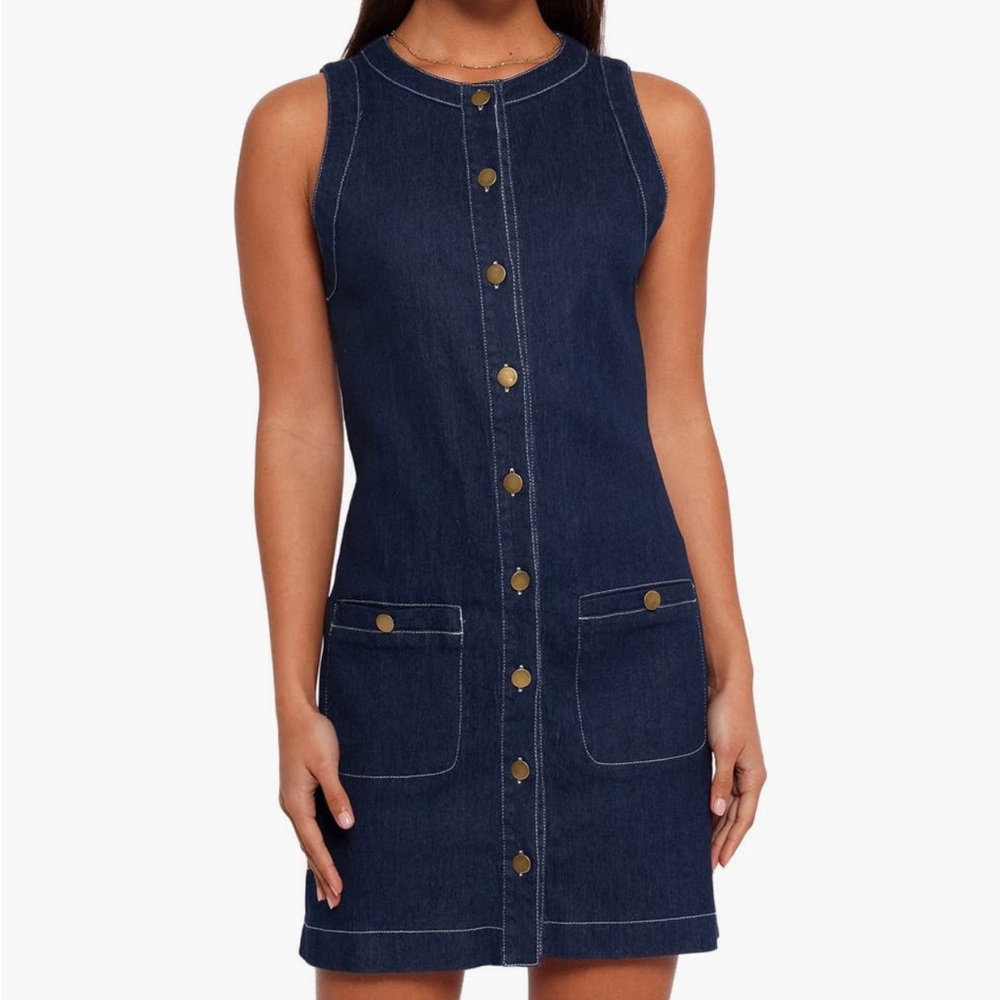 Petal & Pup Navy Denim Dress